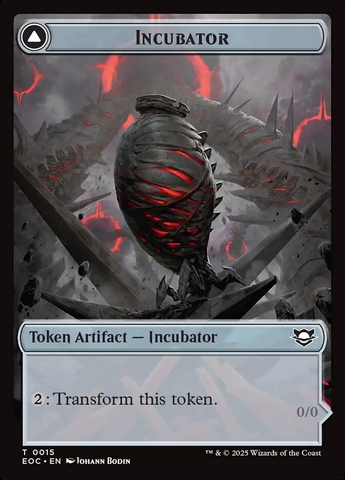 Incubator // Phyrexian, Edge Of Eternities Commander Tokens Card Art
