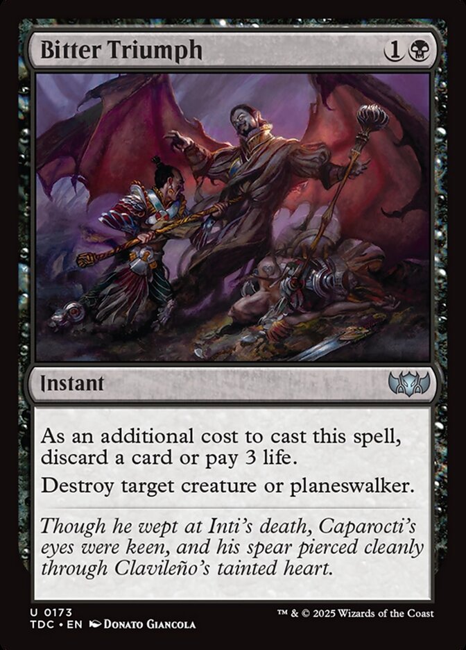 Bitter Triumph, Tarkir: Dragonstorm Commander Card Art