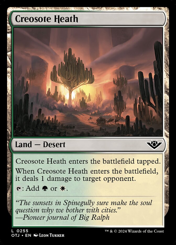 Creosote Heath, Outlaws of thunder junction Card Art