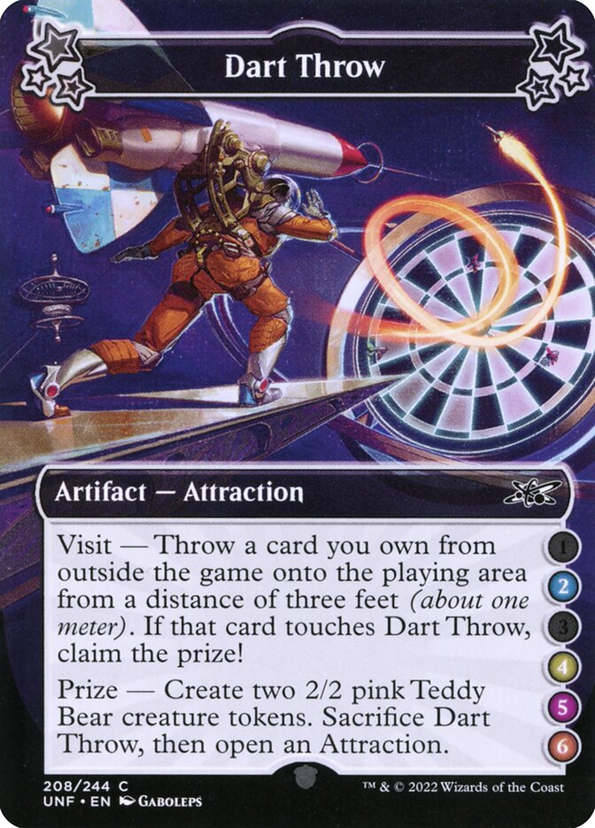 Dart Throw, Unfinity Card Art