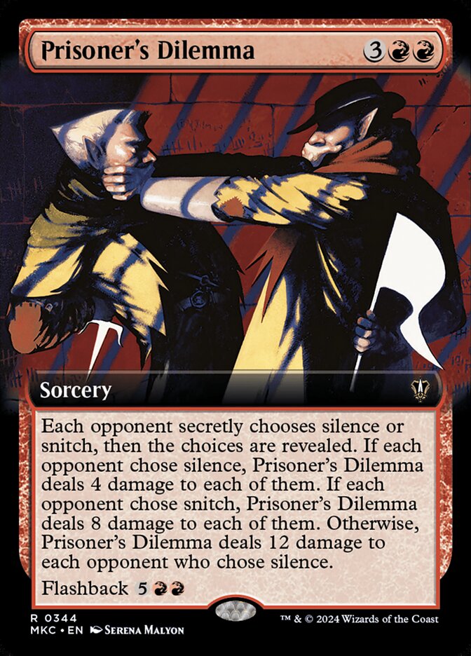 Prisoner's Dilemma, Murders At Karlov Manor Commander Card Art