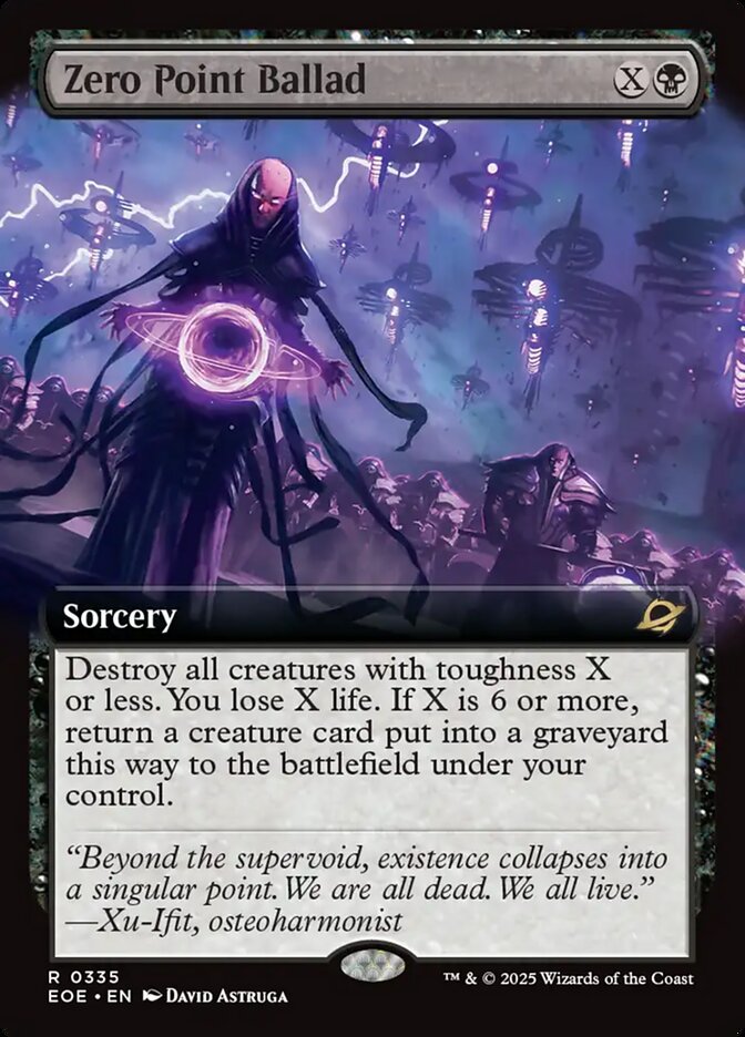 Zero Point Ballad, Edge Of Eternities Card Art