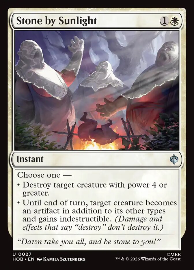 Stone by Sunlight, The Hobbit Card Art