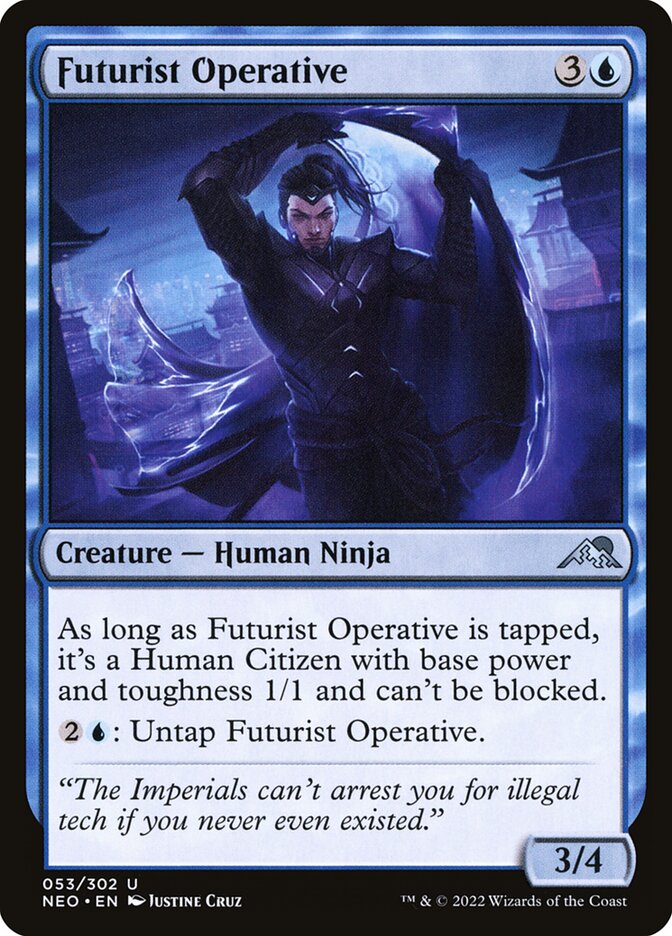 Futurist Operative, Kamigawa: neon dynasty Card Art