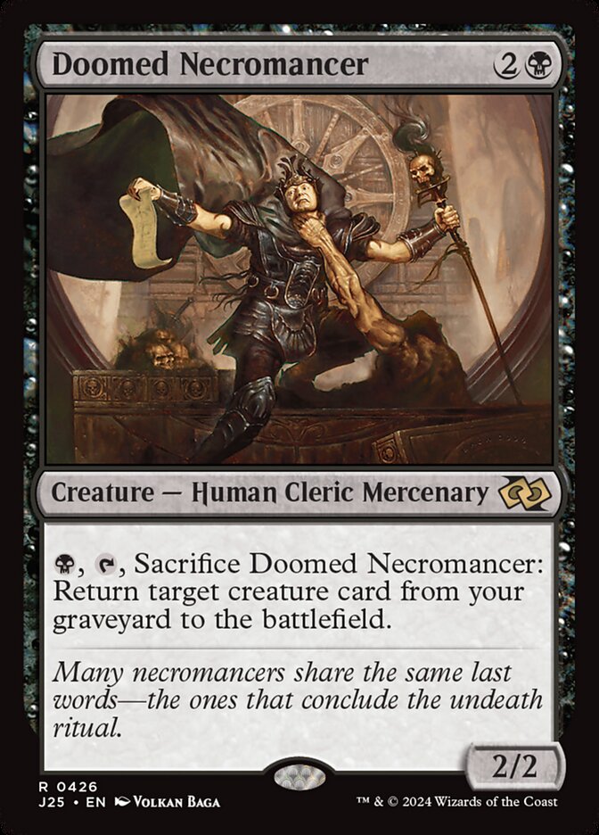 Doomed Necromancer, Foundations Jumpstart Card Art