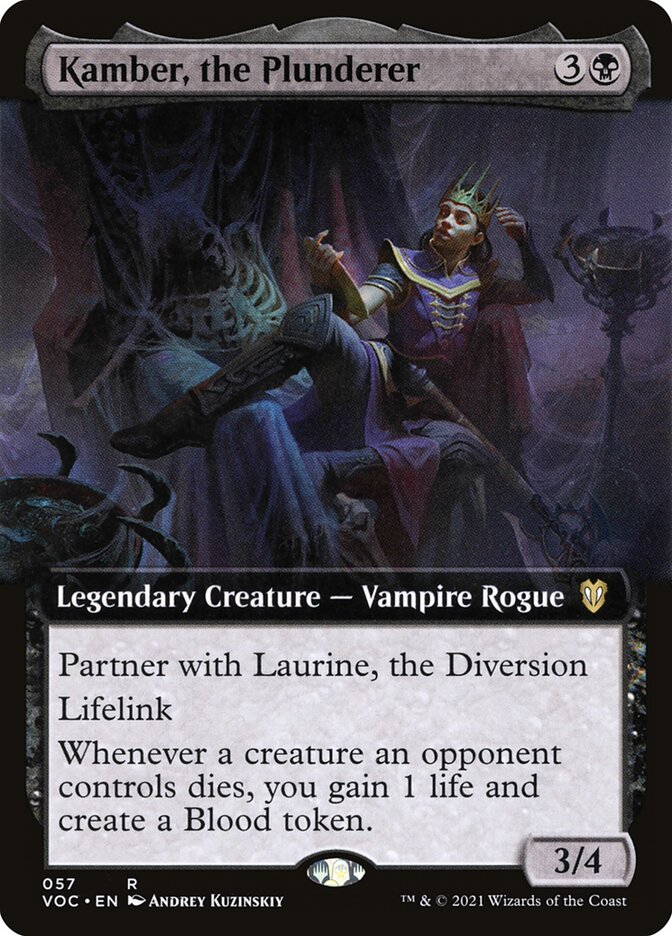 Kamber, the Plunderer, Crimson vow commander Card Art