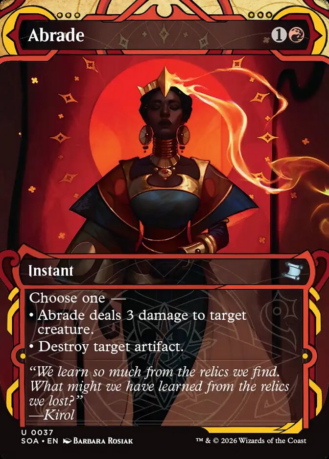 Abrade, Secrets Of Strixhaven Mystical Archive Card Art
