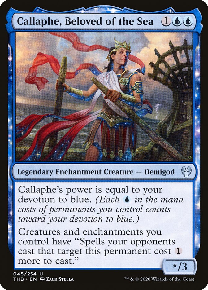 Callaphe, Beloved of the Sea, Theros beyond death Card Art