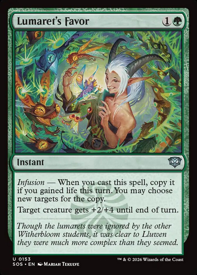 Lumaret's Favor, Secrets Of Strixhaven Card Art