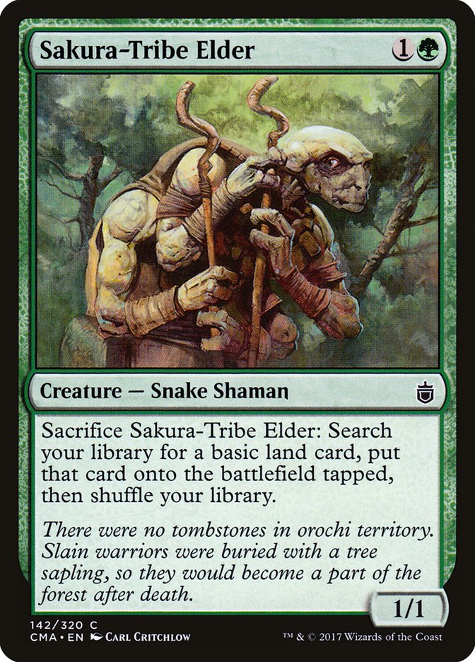 Sakura-Tribe Elder, Commander Anthology Card Art