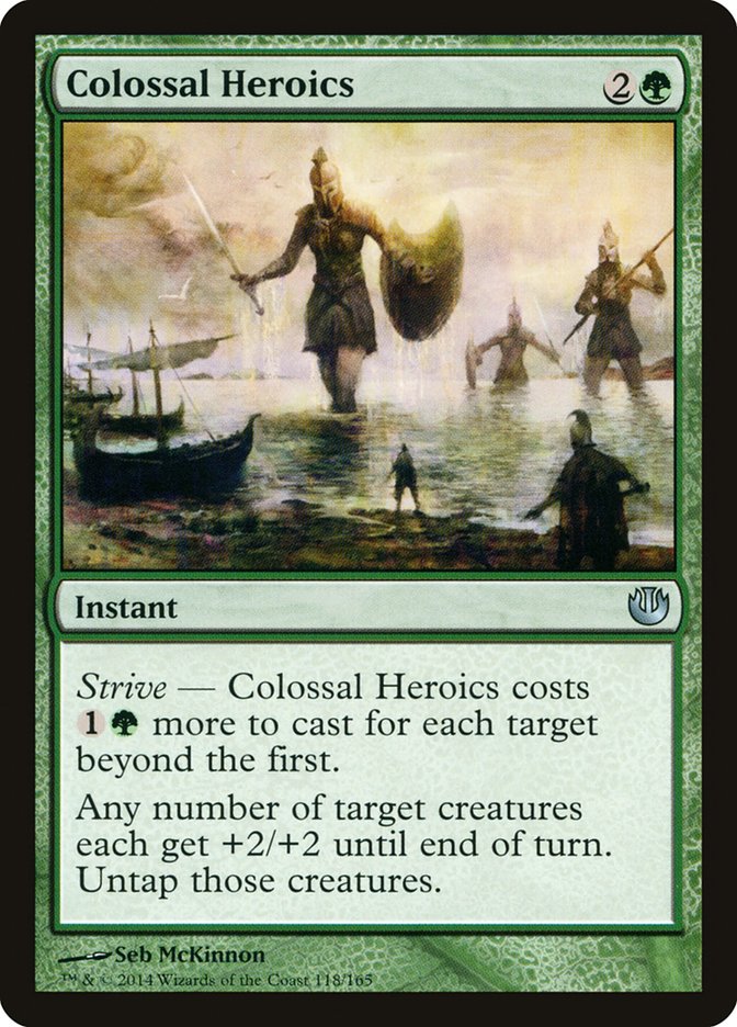 Colossal Heroics, Journey Into Nyx Card Art