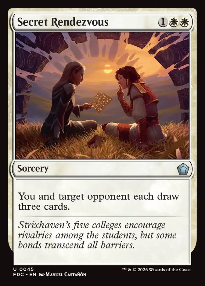 Secret Rendezvous, Foundations Commander Card Art