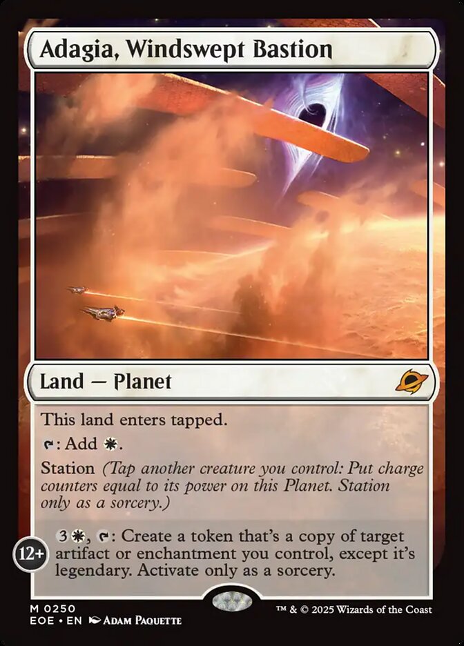 Adagia, Windswept Bastion, Edge Of Eternities Card Art