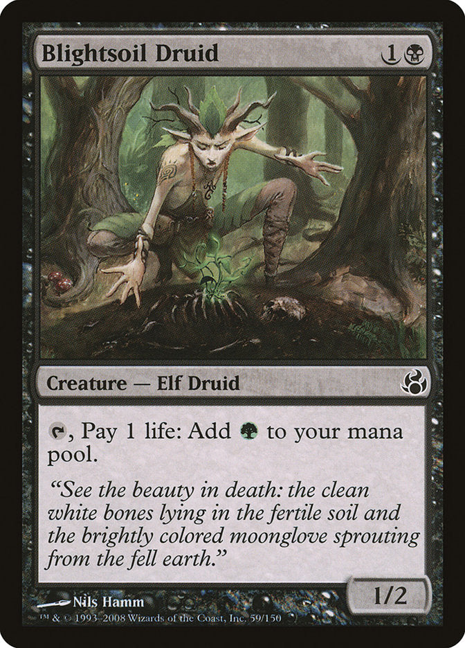 Blightsoil Druid, Morningtide Card Art