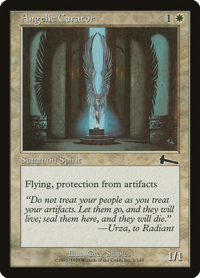 Angelic Curator, Urza's legacy Card Art
