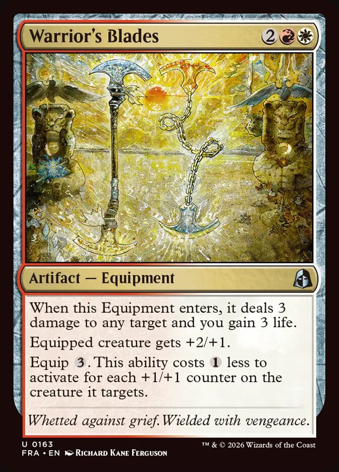 Warrior's Blades, Reality Fracture Card Art
