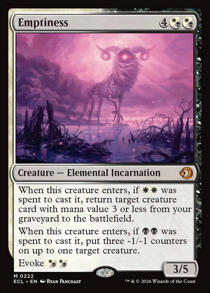 Emptiness, Lorwyn Eclipsed Card Art