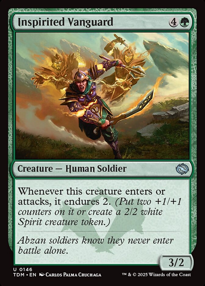 Inspirited Vanguard, Tarkir: dragonstorm Card Art