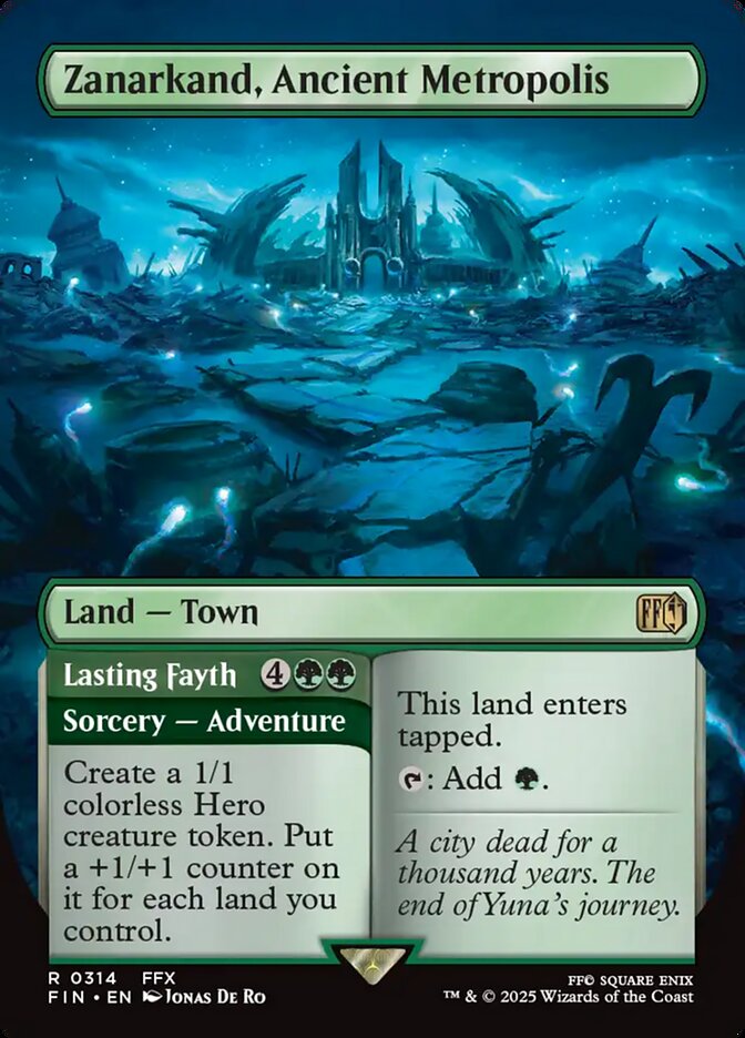 Zanarkand, Ancient Metropolis // Lasting Fayth, Final fantasy Card Art