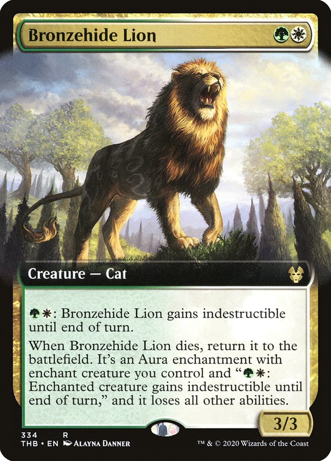 Bronzehide Lion, Theros beyond death Card Art