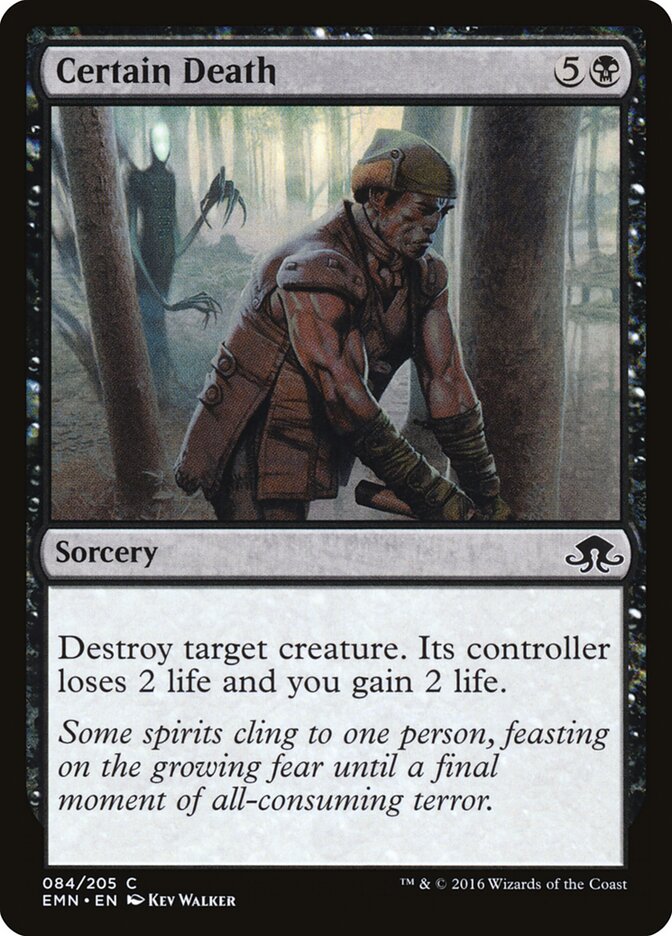 Certain Death, Eldritch Moon Card Art