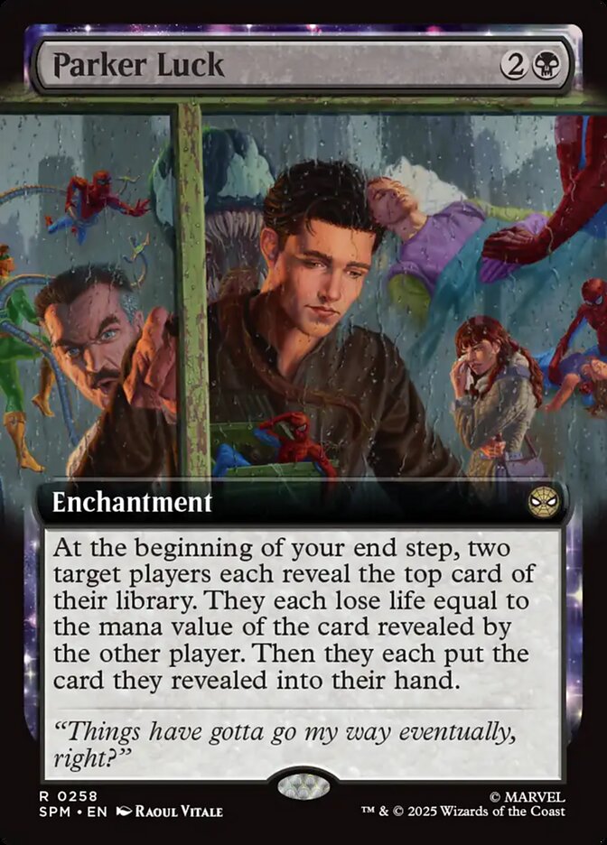 Parker Luck, Marvel'S Spider-Man Card Art