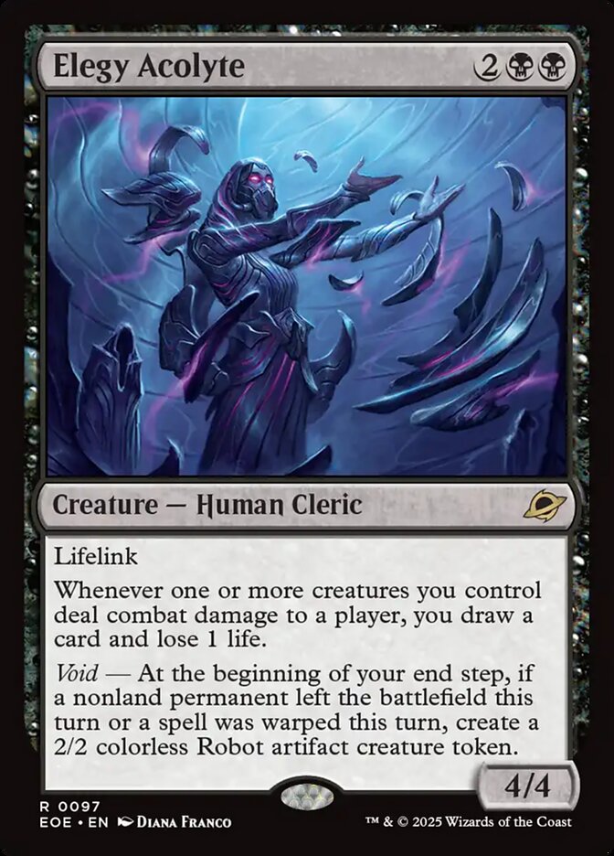 Elegy Acolyte, Edge Of Eternities Card Art