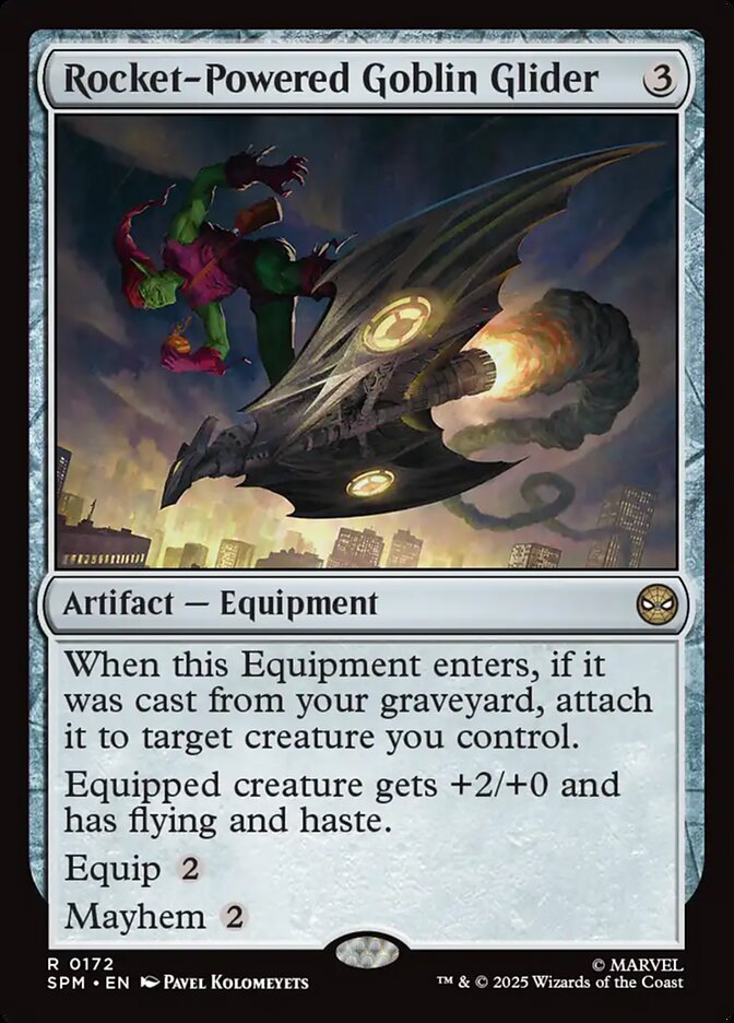 Rocket-Powered Goblin Glider, Marvel'S Spider-Man Card Art