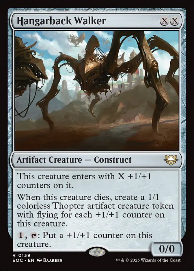 Hangarback Walker, Edge Of Eternities Commander Card Art