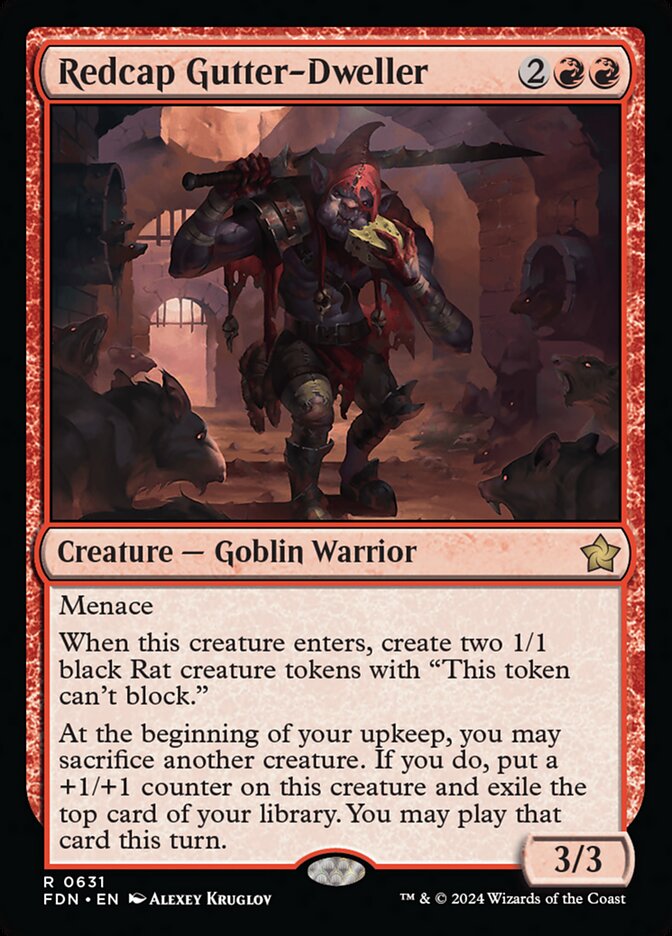 Redcap Gutter-Dweller, Foundations Card Art