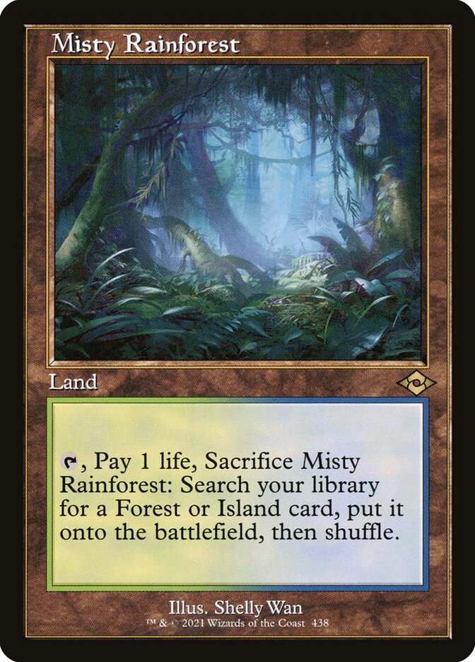 Misty Rainforest, Modern horizons 2 Card Art