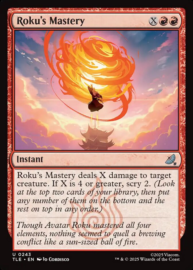 Roku's Mastery, Avatar: The Last Airbender Eternal Card Art