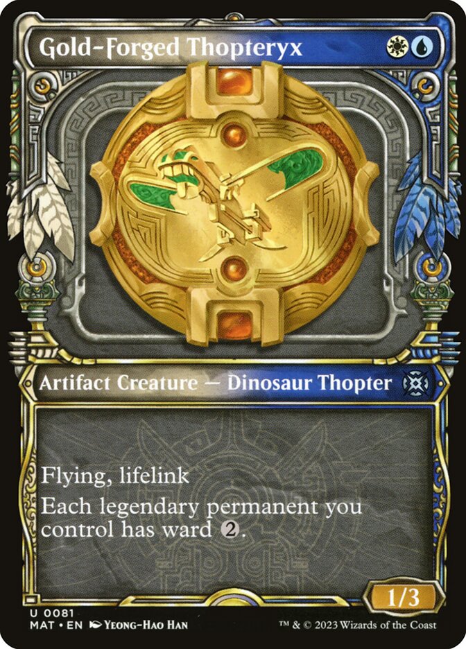 Gold-Forged Thopteryx, March Of The Machine: The Aftermath Card Art