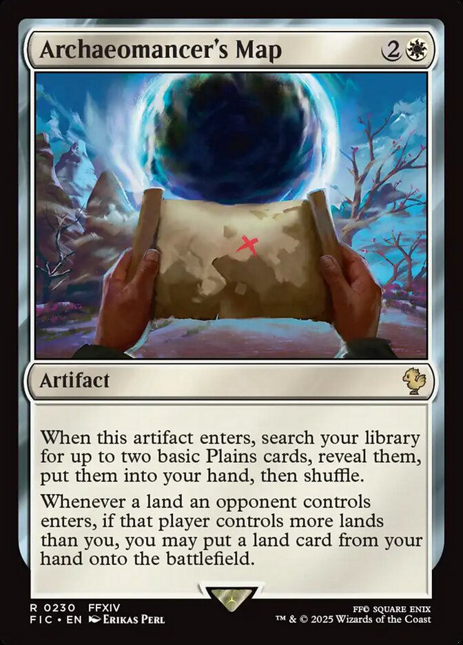 Archaeomancer's Map, Final fantasy commander Card Art