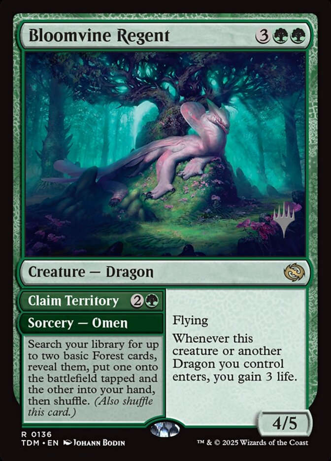 Bloomvine Regent // Claim Territory, Tarkir: Dragonstorm Promos Card Art