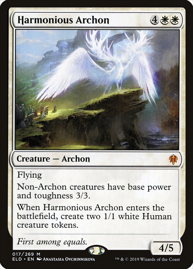 Harmonious Archon, Throne of eldraine Card Art