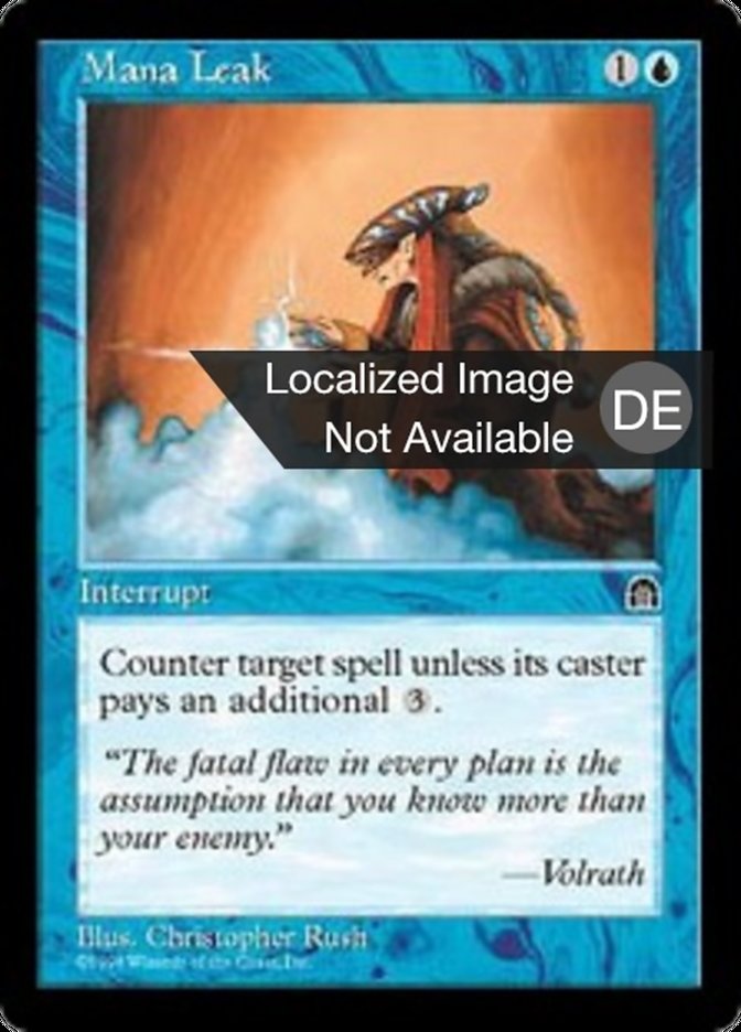 Mana Leak, Stronghold Card Art