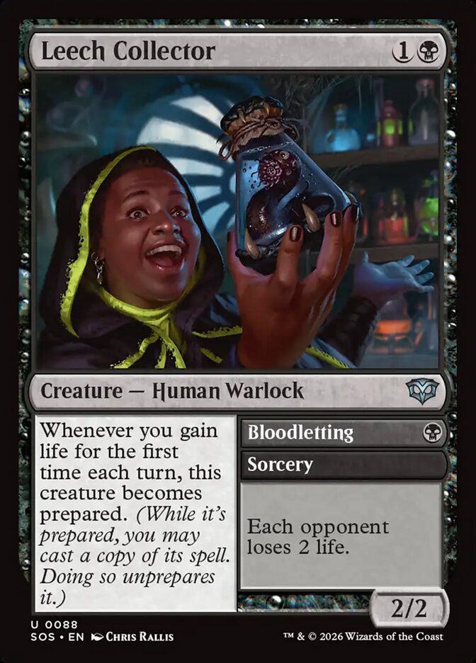 Leech Collector // Bloodletting, Secrets Of Strixhaven Card Art