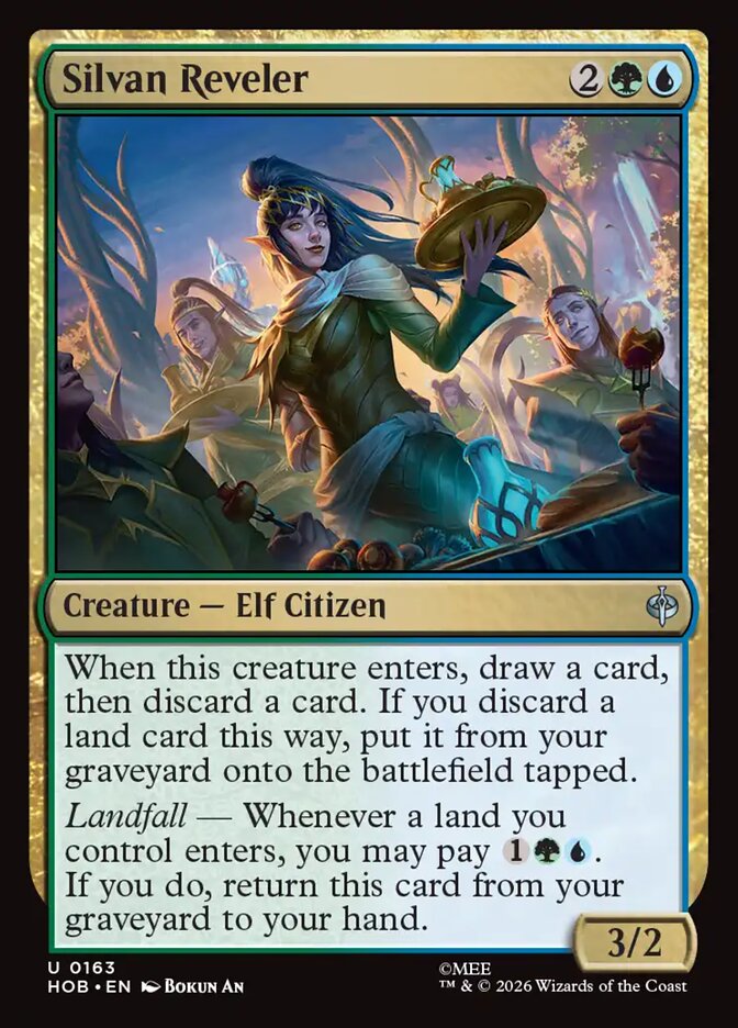 Silvan Reveler, The Hobbit Card Art