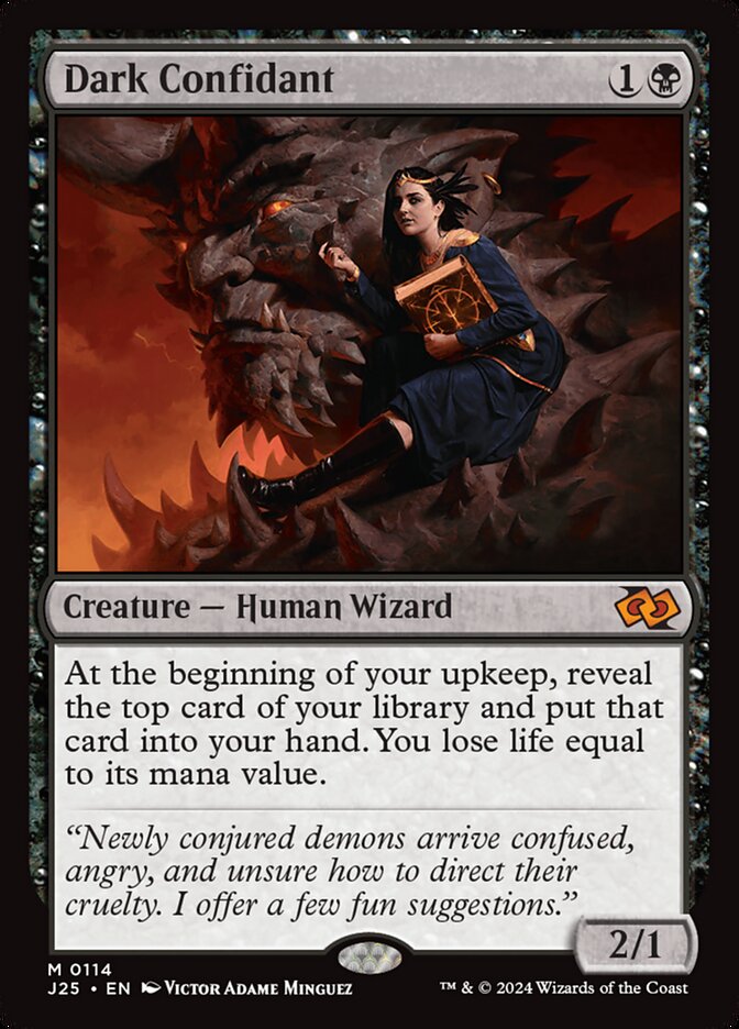 Dark Confidant, Foundations jumpstart Card Art