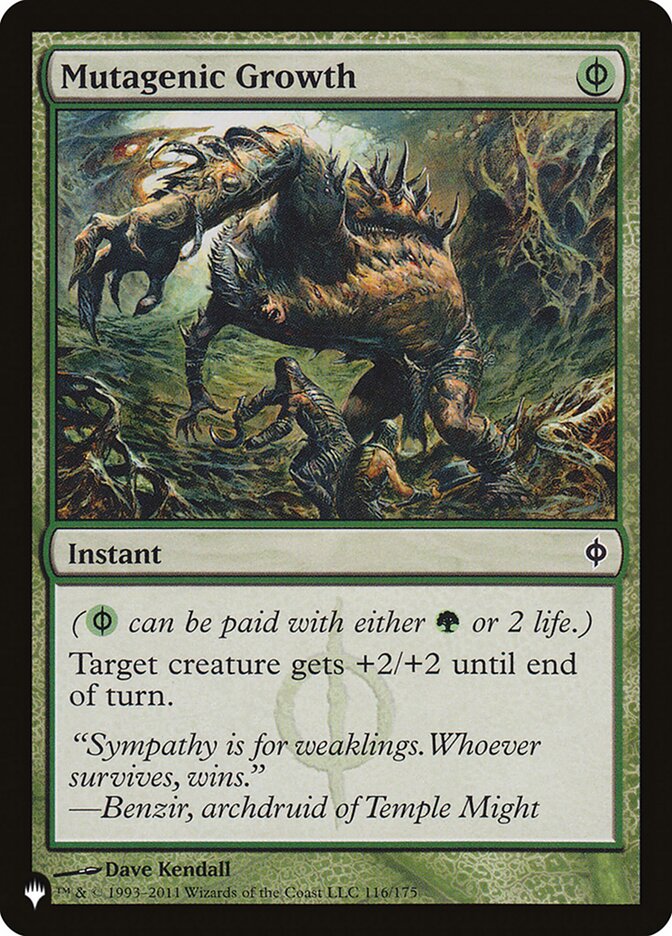 Mutagenic Growth, The List Card Art