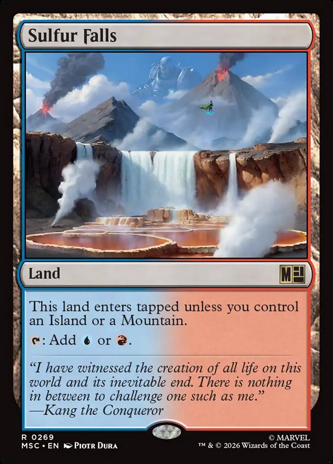 Sulfur Falls, Marvel Super Heroes Commander Card Art