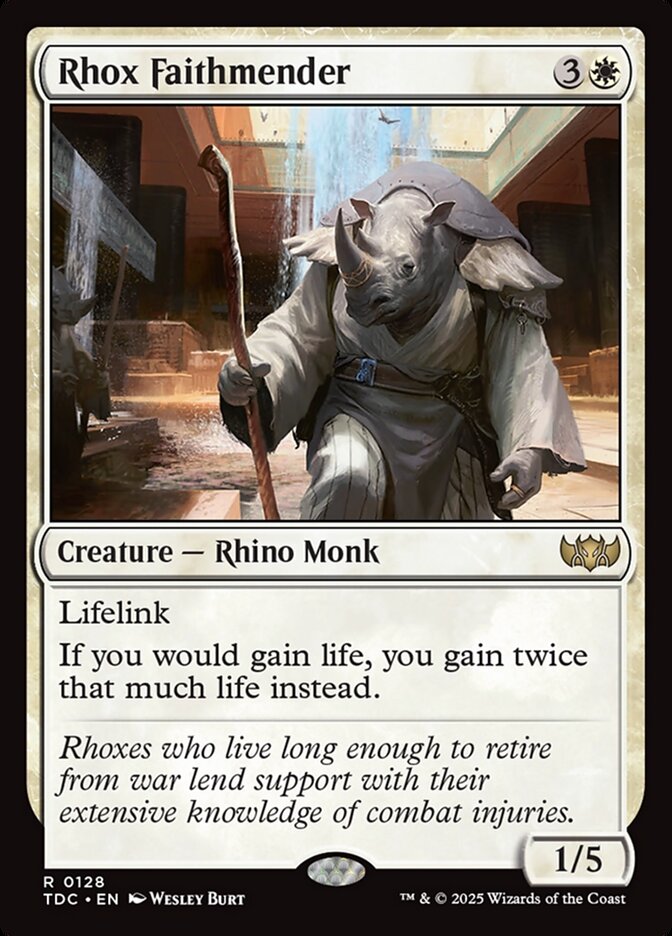 Rhox Faithmender, Tarkir: dragonstorm commander Card Art