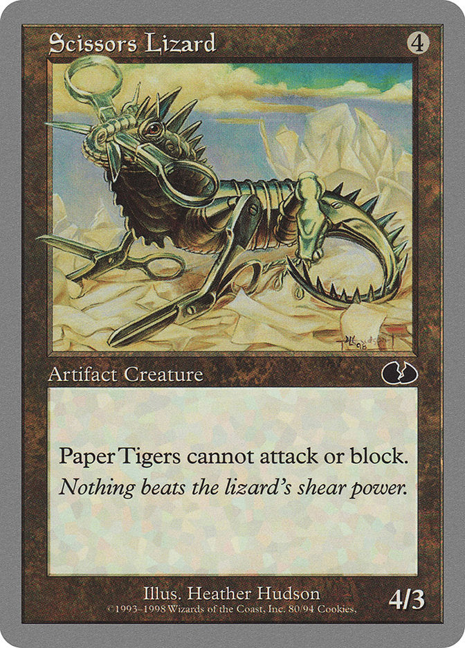 Scissors Lizard, Unglued Card Art
