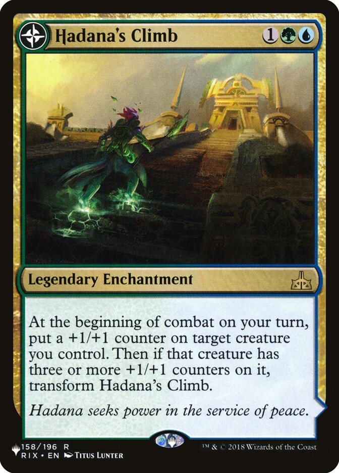 Hadana's Climb // Winged Temple of Orazca, The List Card Art