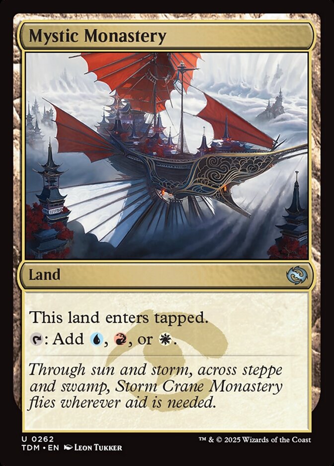 Mystic Monastery, Tarkir: dragonstorm Card Art