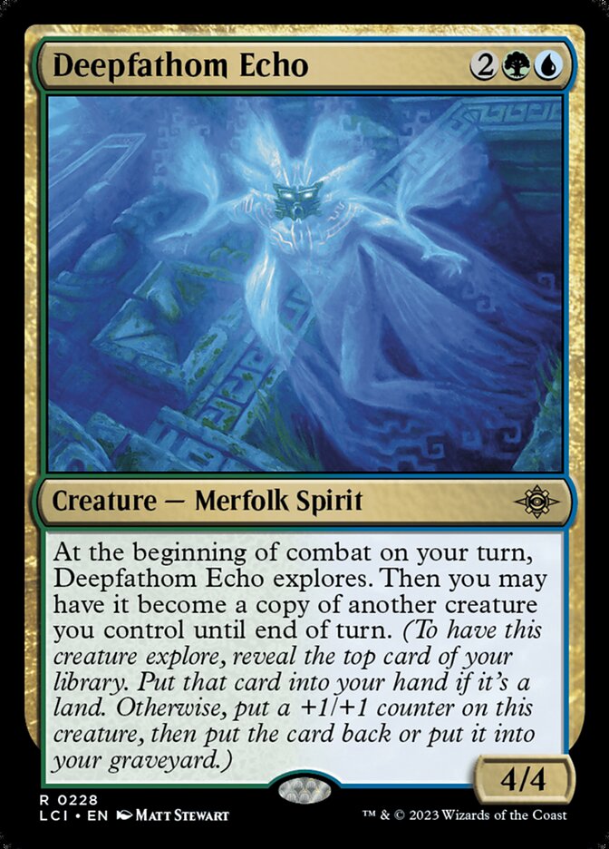 Deepfathom Echo, The lost caverns of ixalan Card Art