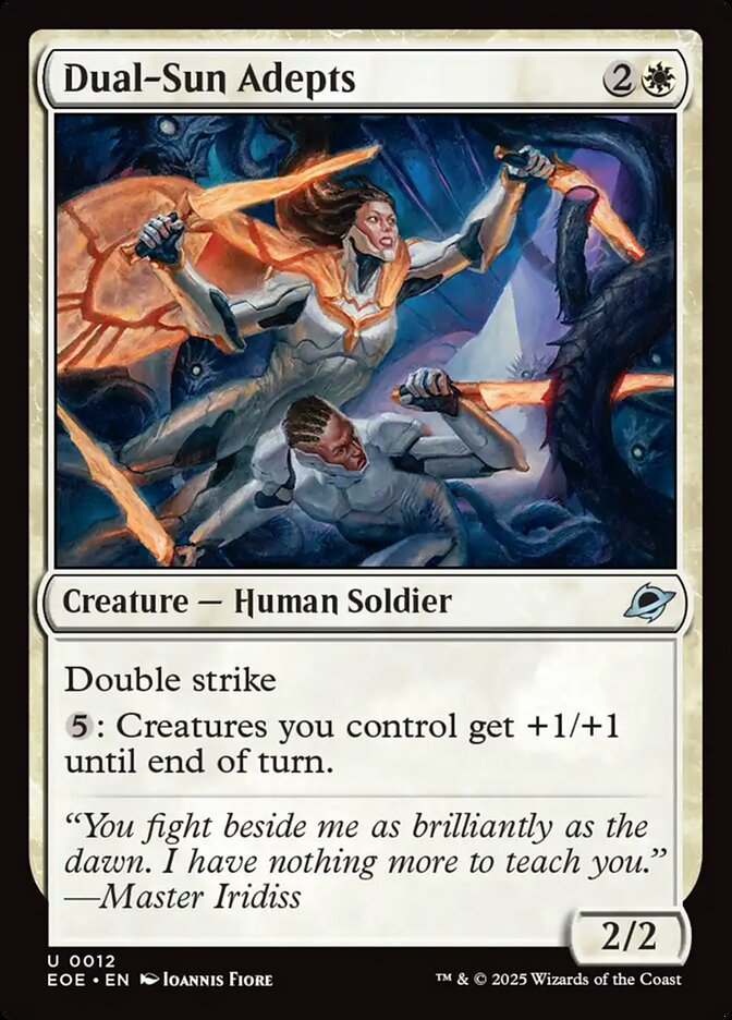 Dual-Sun Adepts, Edge of eternities Card Art