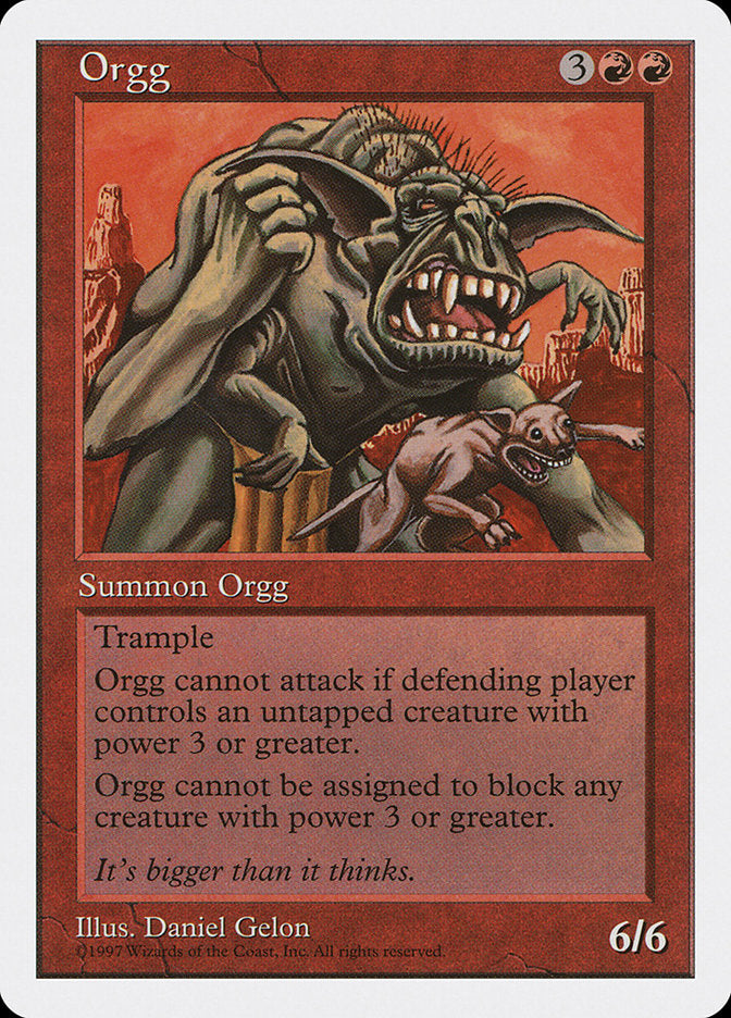 Orgg, Fifth edition Card Art