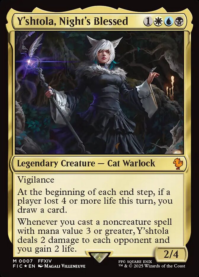 Y'shtola, Night's Blessed, Final fantasy commander Card Art